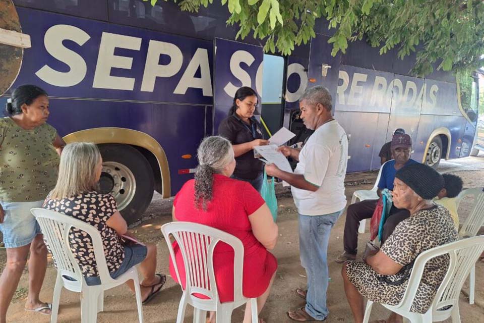 Governo avança na regularização fundiária urbana com “Sepat Sobre Rodas” em Cacaulândia