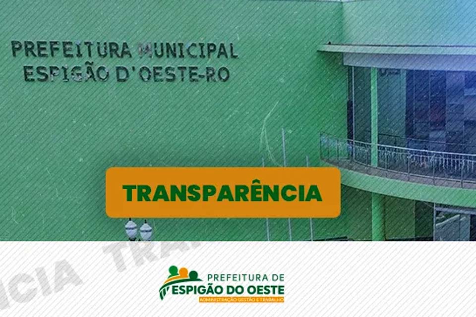 Prefeitura de Espigão do Oeste Conquista Selo Ouro de Transparência Pública com Índice de 92,58%