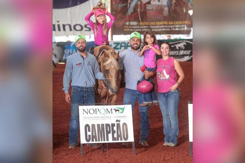 Amazona vilhenense Valentina Garcia conquista títulos nas duas primeiras competições do ano em SP