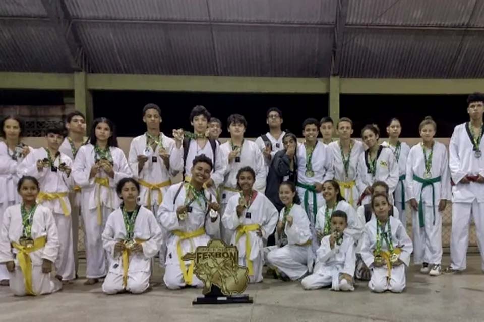 Projeto social fatura etapa do estadual de taekwondo em Vilhena