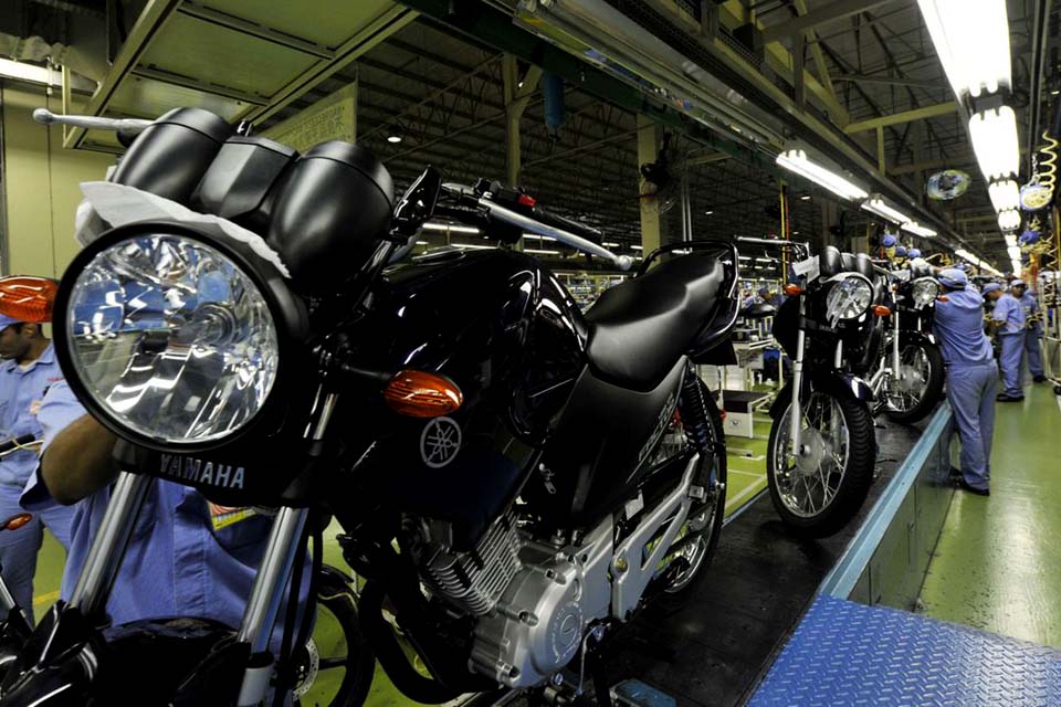 Produção de motocicletas cresce 17,9% em agosto