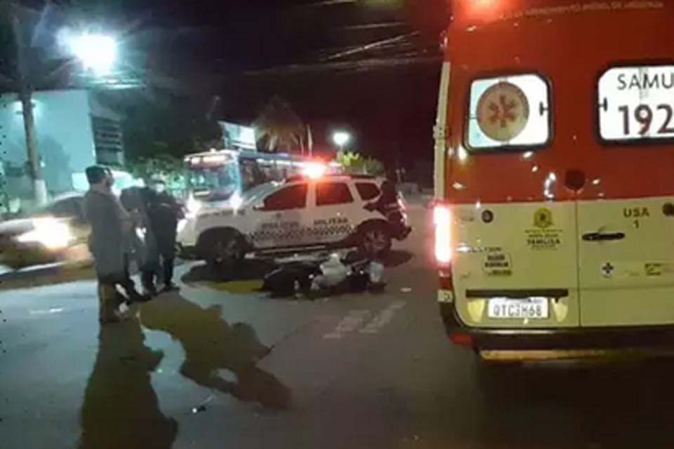 Colisão entre carro e moto deixa motociclista em estado grave na 7 de Setembro