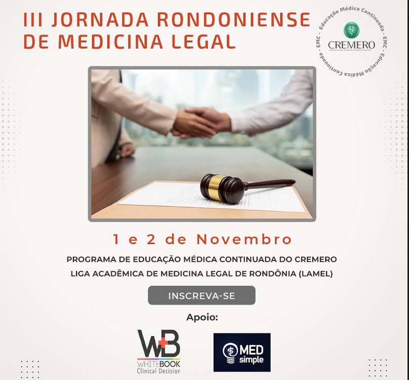 Cremero sedia III Jornada Rondoniense de Medicina Legal