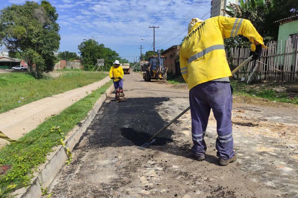 Porto Velho conta com diversas frentes de serviços em andamento