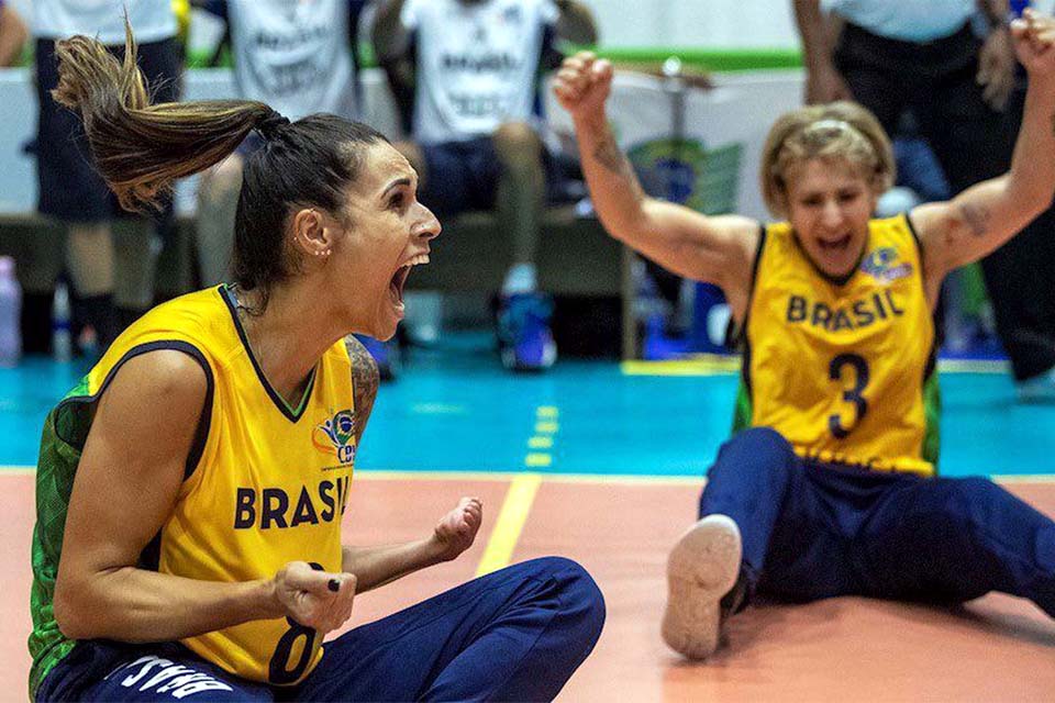 Brasil bate Canadá, em Desafio Internacional feminino de Vôlei Sentado