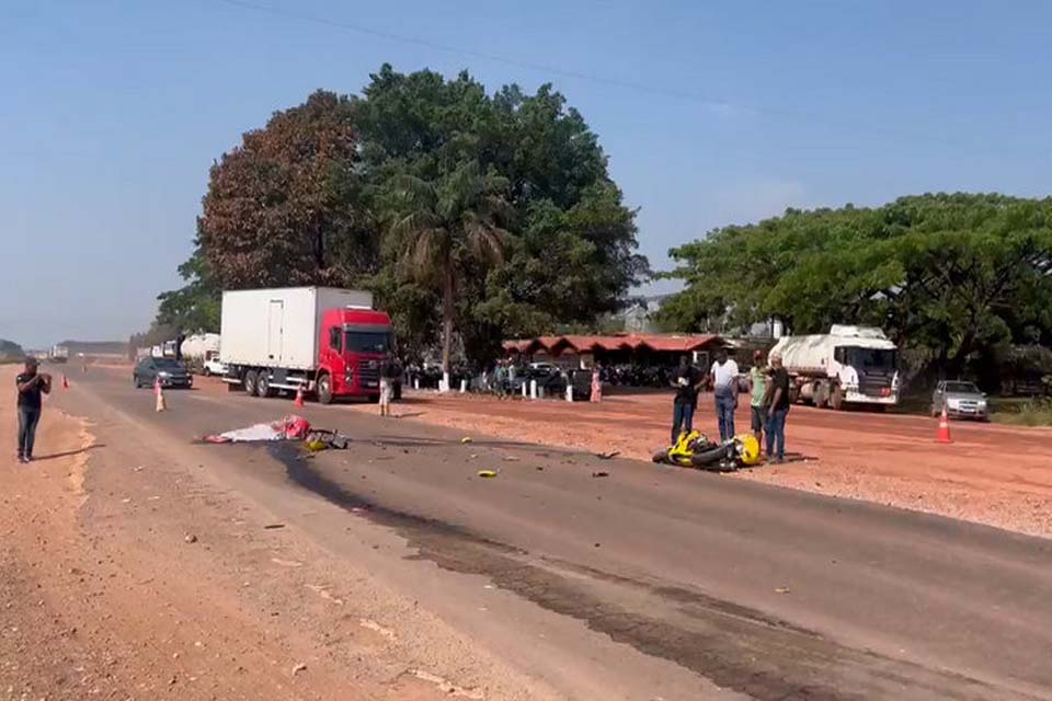 Motociclista morre em colisão com caminhonete na BR-364