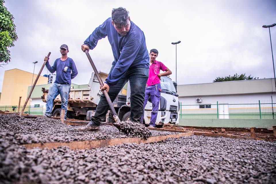 Semosp prepara arredores para inauguração da Unidade de Pronto Atendimento - UPA 