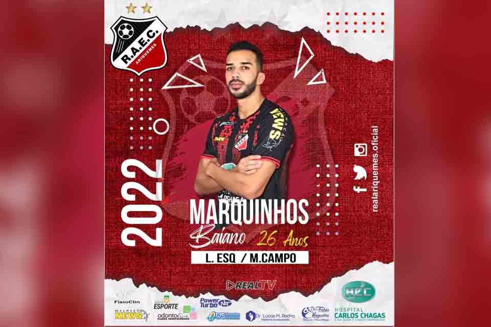 Real Ariquemes apresenta lateral Marquinhos Baiano