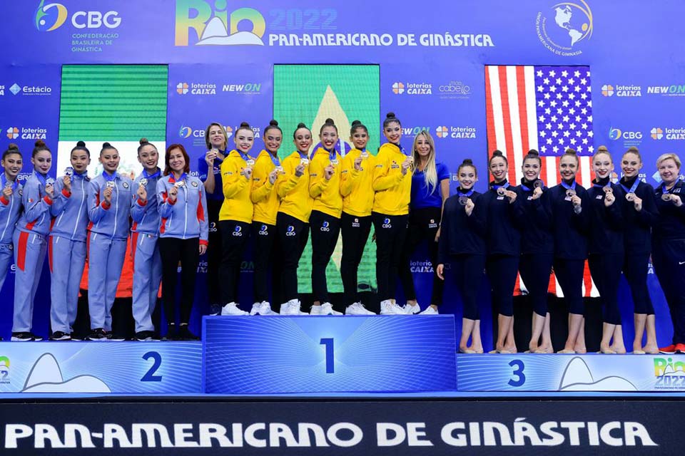 Pan de Ginástica: Brasil é bicampeão na disputa geral dos conjuntos