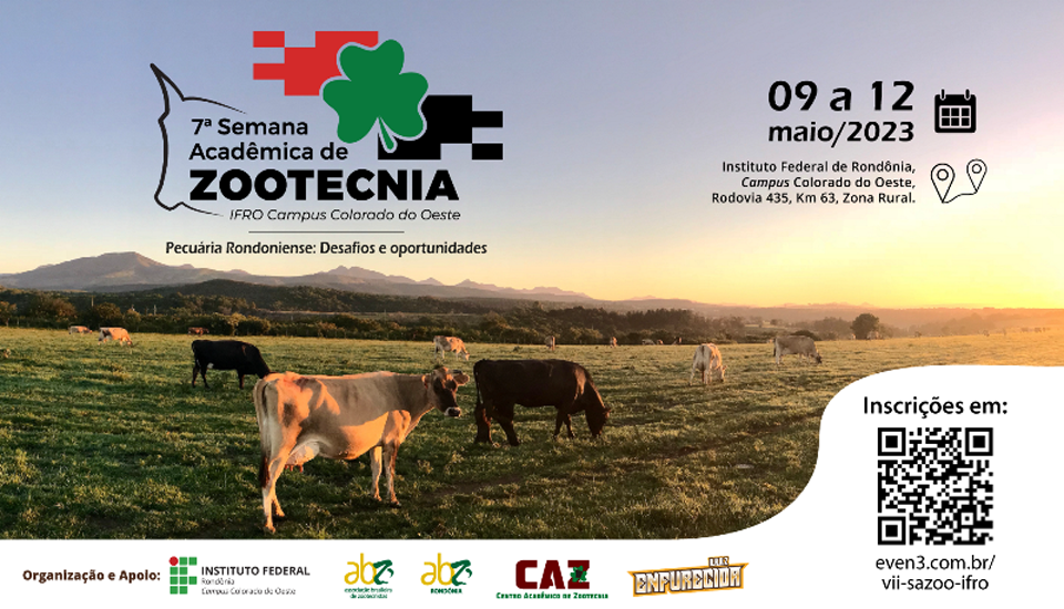 Continuam abertas as inscrições para 7ª Semana de Zootecnia do Colorado do Oeste