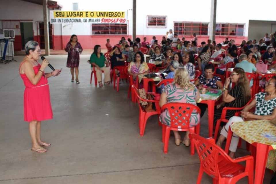 SINDSEF-RO realiza homenagem às mulheres com atividades recreativas e serviços de saúde