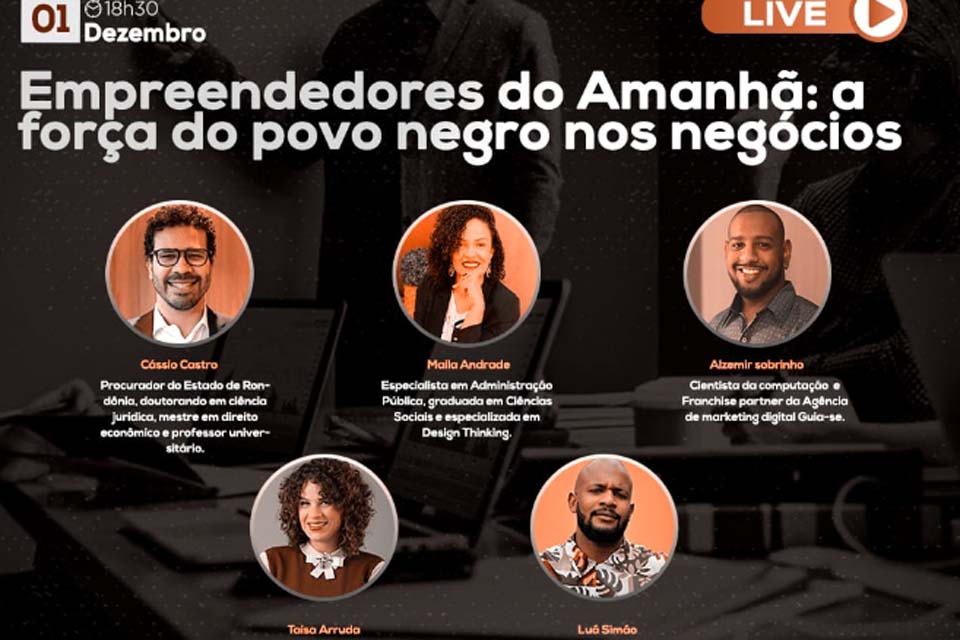 Sedi realiza live sobre a força da população negra nos negócios, nesta terça-feira, 1