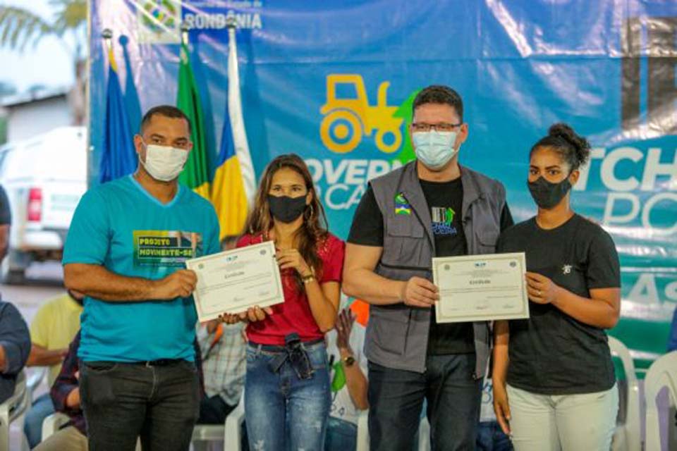 Governador Marcos Rocha participa de lançamento de projeto “Lazer na Comunidade” em Espigão do Oeste