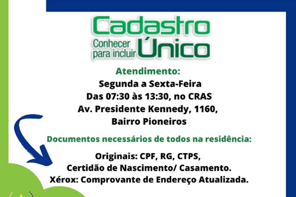 Prefeitura convoca beneficiários do BPC/LOAS, para atualização do Cadastro Único - CADÚNICO