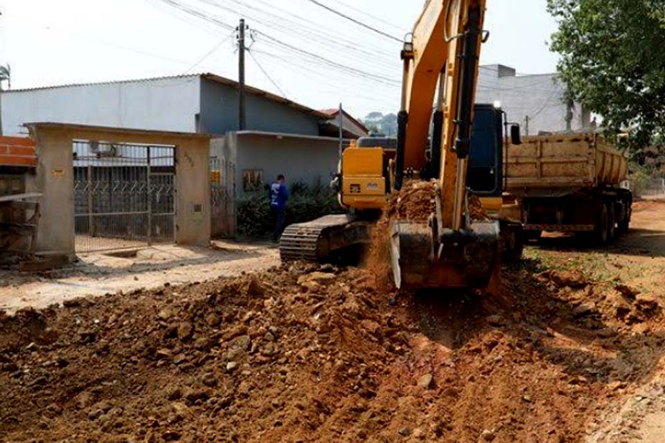 Iniciadas obras para asfaltamento de ruas no bairro Bela Vista em Ji-Paraná