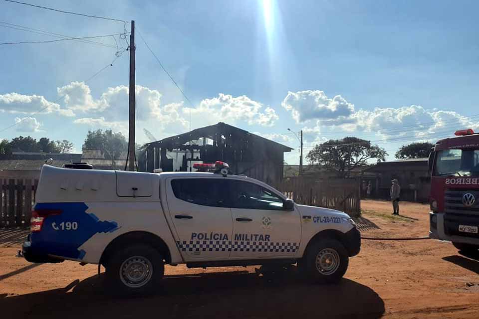 Briga de família acaba com sogro ateando fogo na casa da mãe da nora