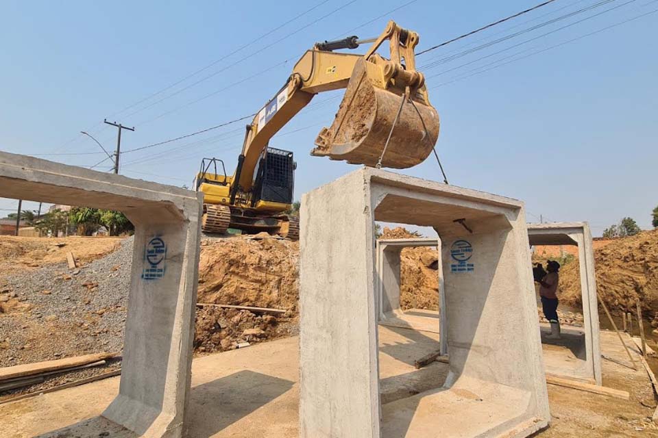 Prefeitura de Jaru conclui obra de galeria da avenida Marechal Rondon no setor 7