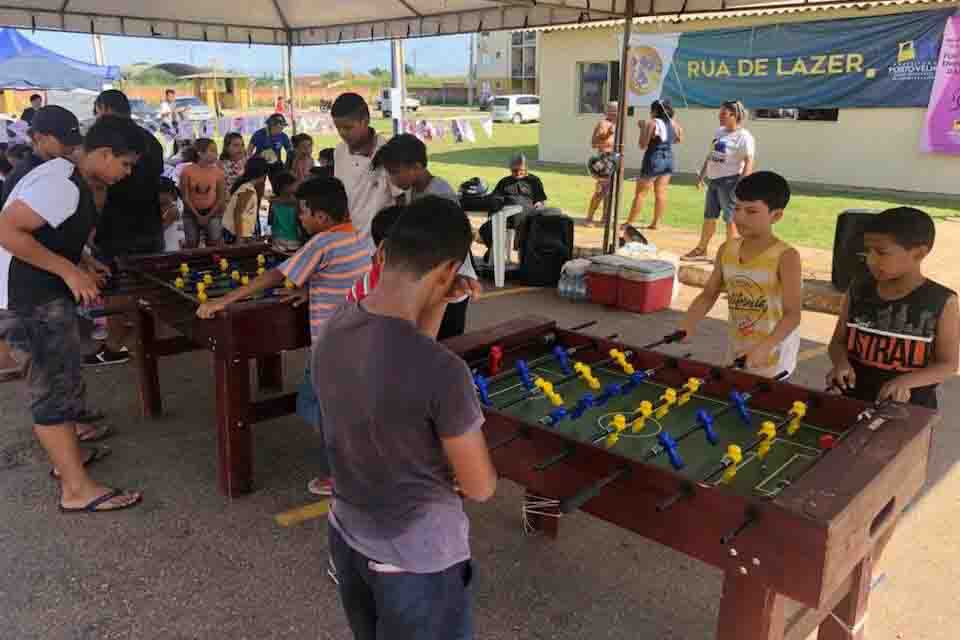 Prefeitura retorna com o Projeto Rua de Lazer nos bairros de Porto Velho