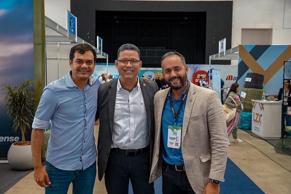 Governador Marcos Rocha participa da ExpoMAR, em Santa Catarina, e alinha inovações para produção sustentável de peixes em Rondônia