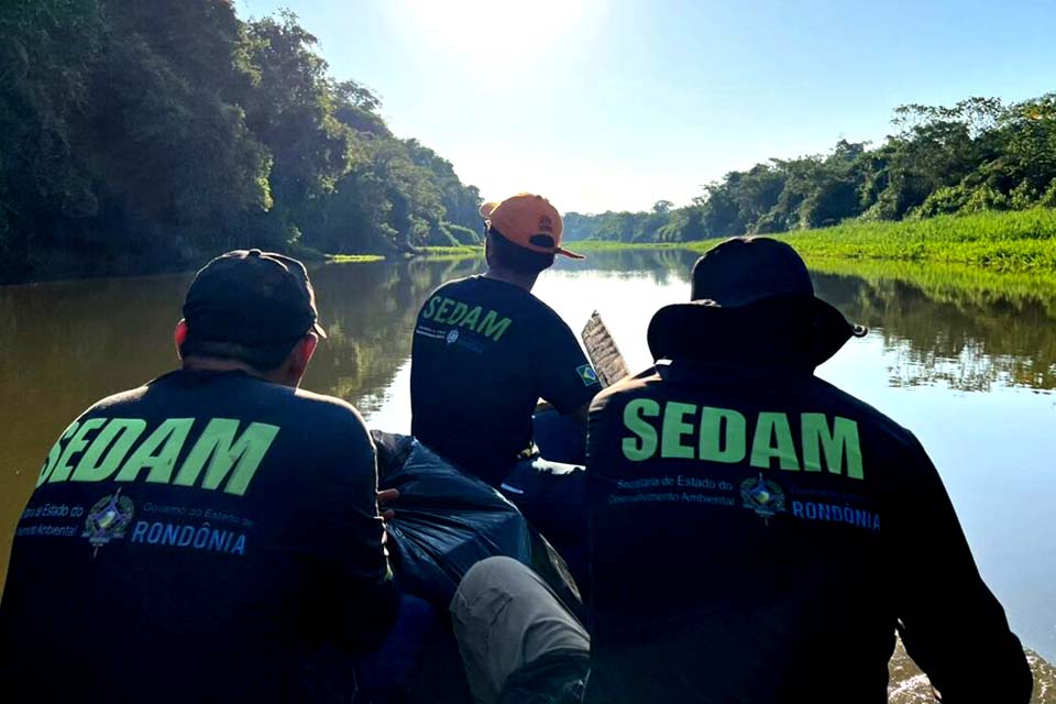 Sedam realiza terceira etapa do Plano de Manejo e Controle na Resex Rio Cautário no Vale do Guaporé