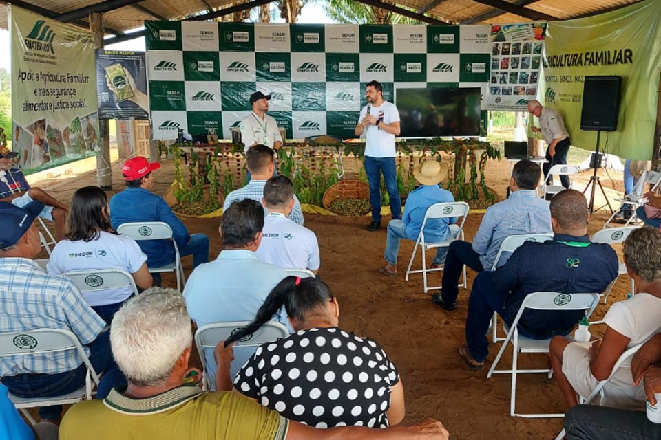 Deputado Jean Mendonça fala da importância do café clonal em dia especial no município de Pimenta Bueno