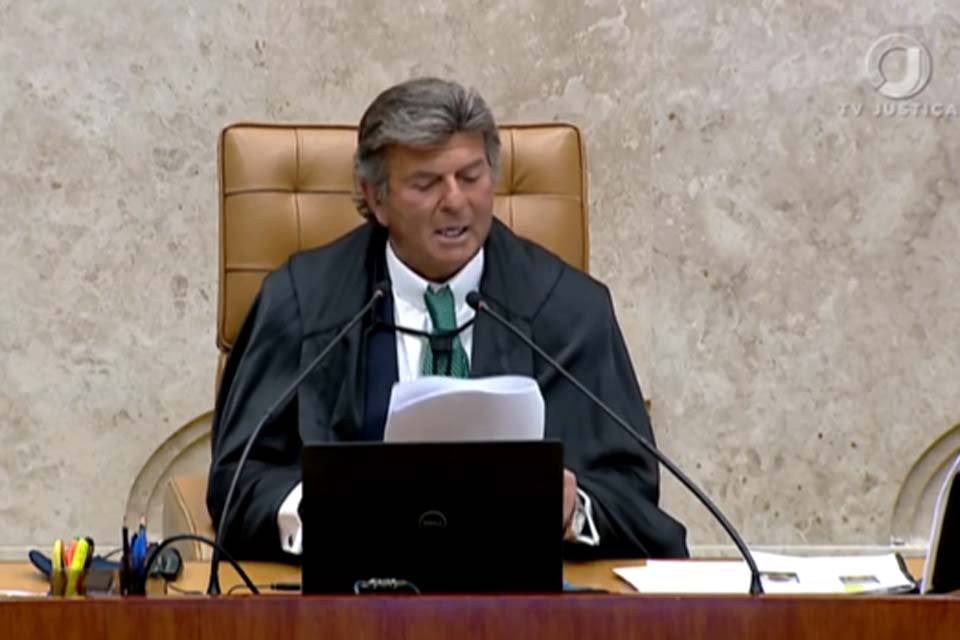 Fux discursa no STF, defende sistema eleitoral e pede paz e respeito entre candidatos