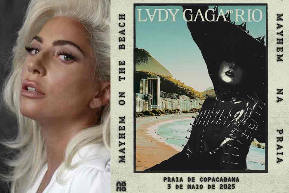 Lady Gaga confirma show em Copacabana e promete espetáculo inesquecível: “Grande honra”