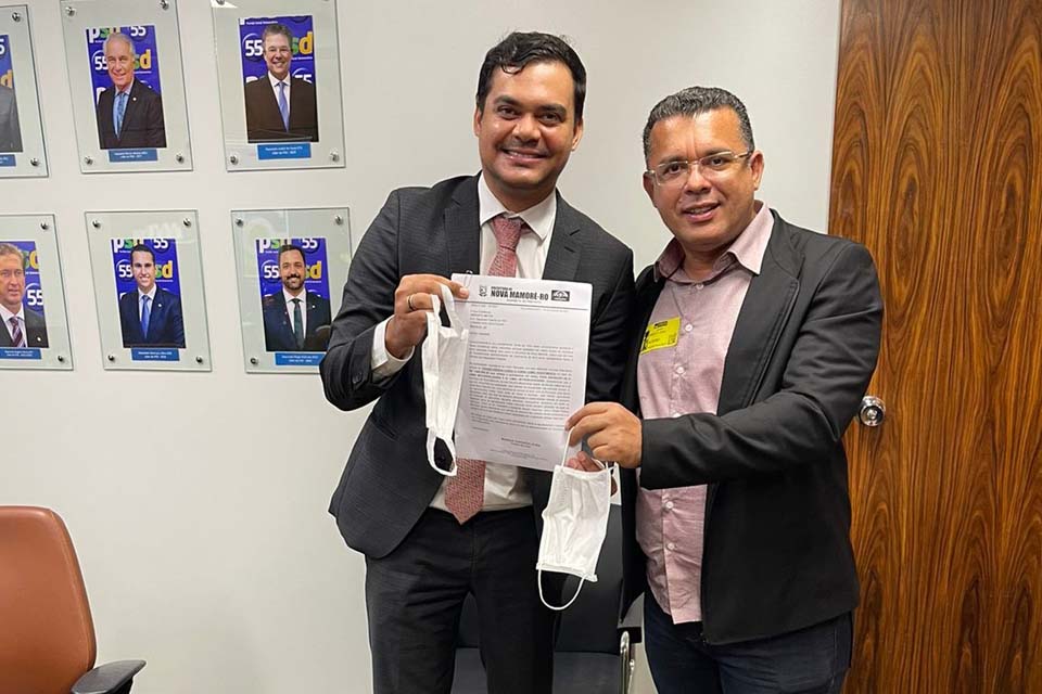 Deputado Federal Expedito Netto se reúne com prefeito de Nova Mamoré para discutir demandas para o município