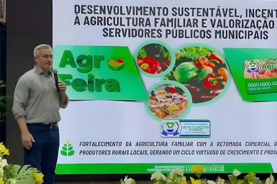 Prefeito de Alta Floresta do Oeste apresenta programa Agrofeira