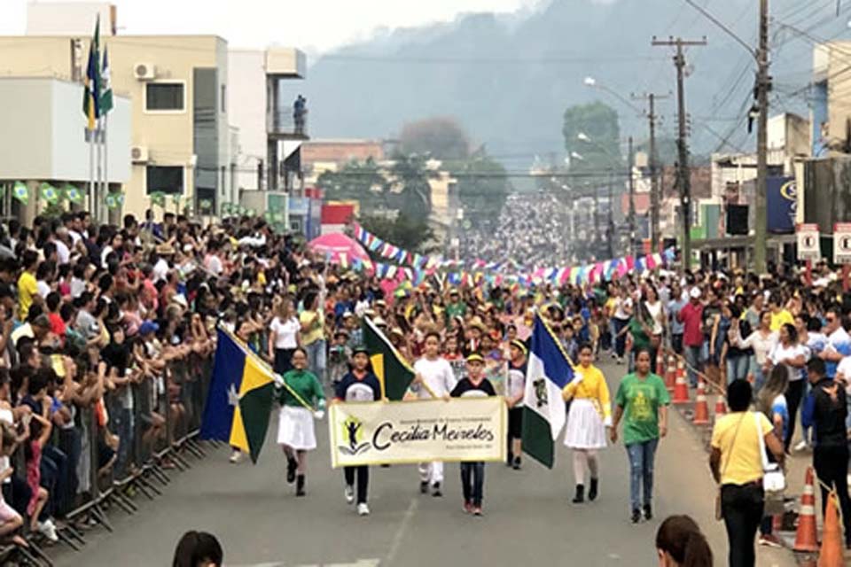 Desfile Cívico de 7 de Setembro em Ouro Preto do Oeste será na Avenida Capitão Silvio