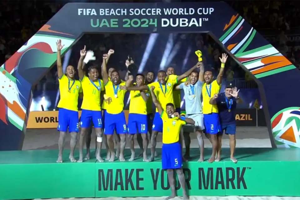 Brasil fatura o hexacampeonato mundial de futebol de areia