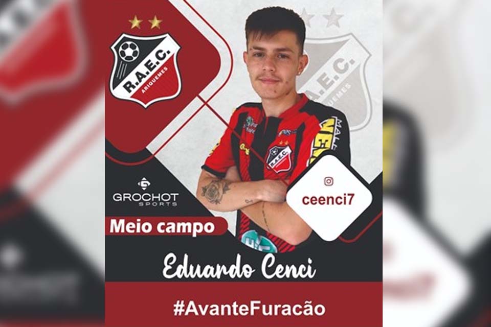 Meia Eduardo Cenci é o mais novo reforço do Real Ariquemes