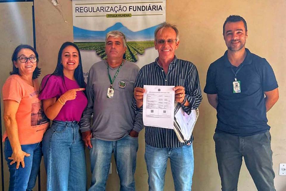 Semagri entrega primeiro CRO através do programa Titula Brasil
