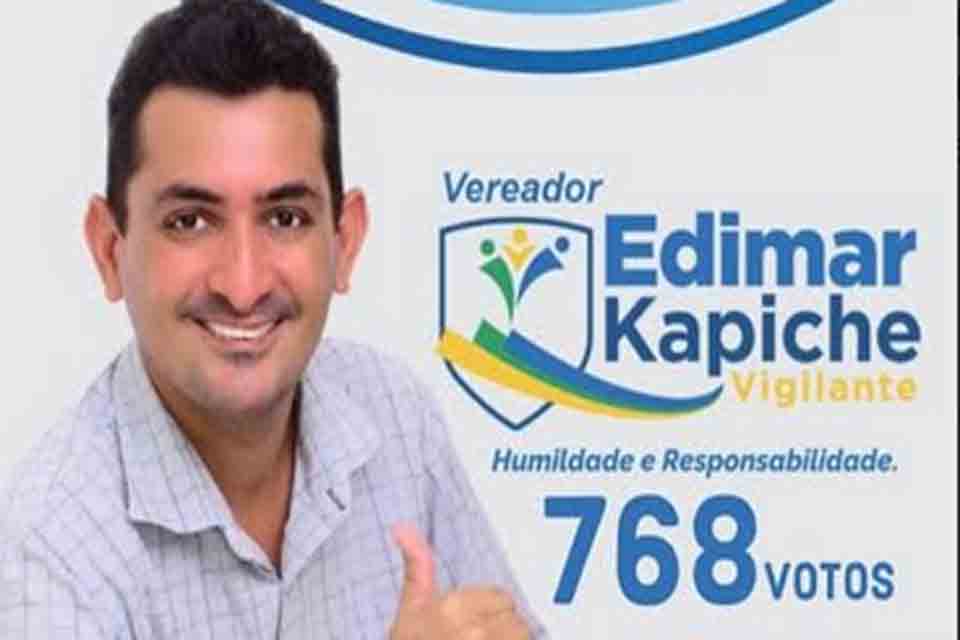 Vereador eleito Edimar Kapiche agradece população de Cacoal