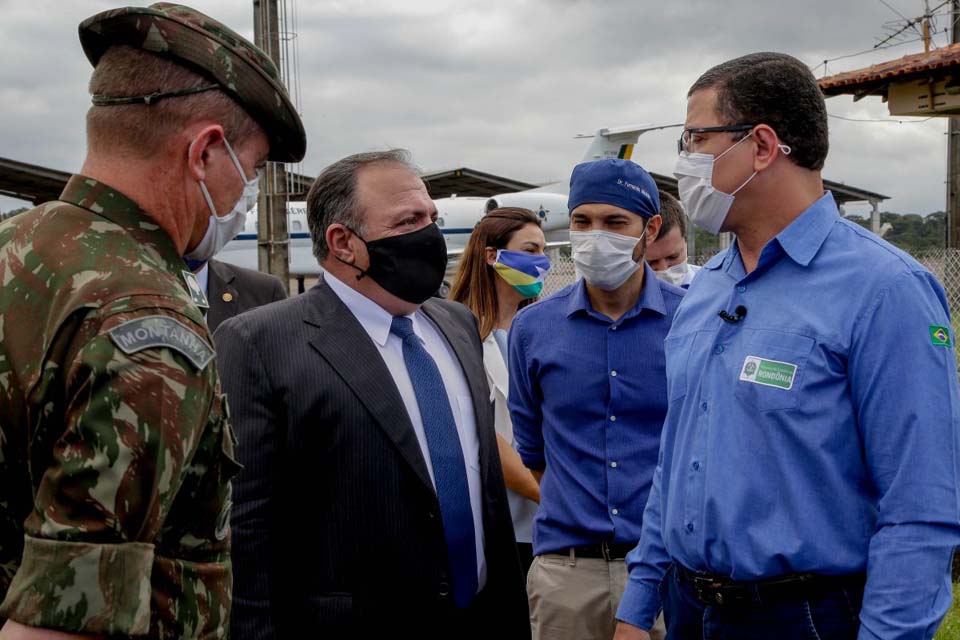 Em Rondônia, ministro da Saúde reúne com governador para acompanhar ações de combate ao coronavírus