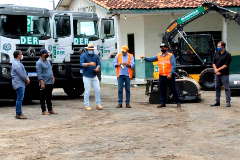 DER recebe novos maquinários para atender a infraestrutura das rodovias estaduais