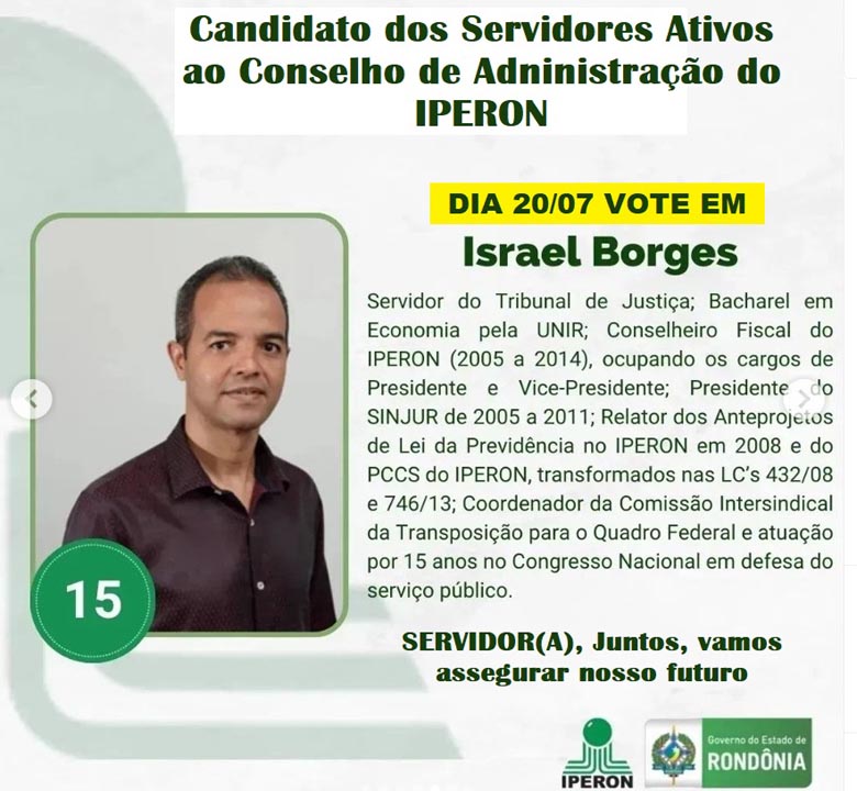 Previdência - IPERON - Governo do Estado de Rondônia - Governo do