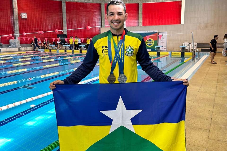 Policial militar de Rondônia conquista medalha nos Jogos Europeus em Portugal