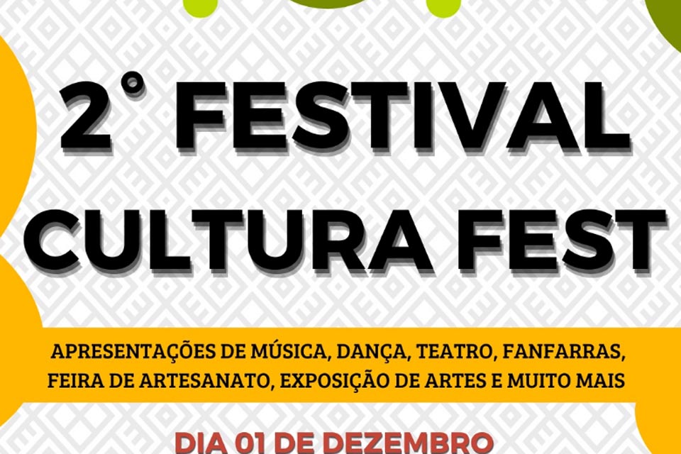 Prefeitura de Rolim de Moura transfere evento Cultura Fest para o dia 1º de dezembro