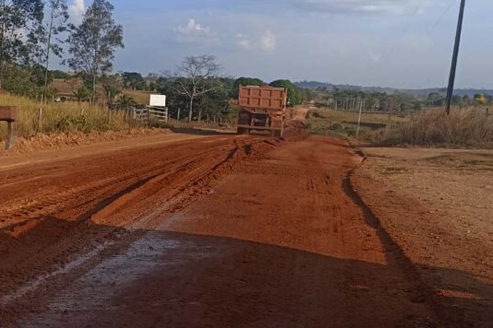 Melhorias na Linha 168 Sul em Rolim de Moura garantem melhores condições de tráfego