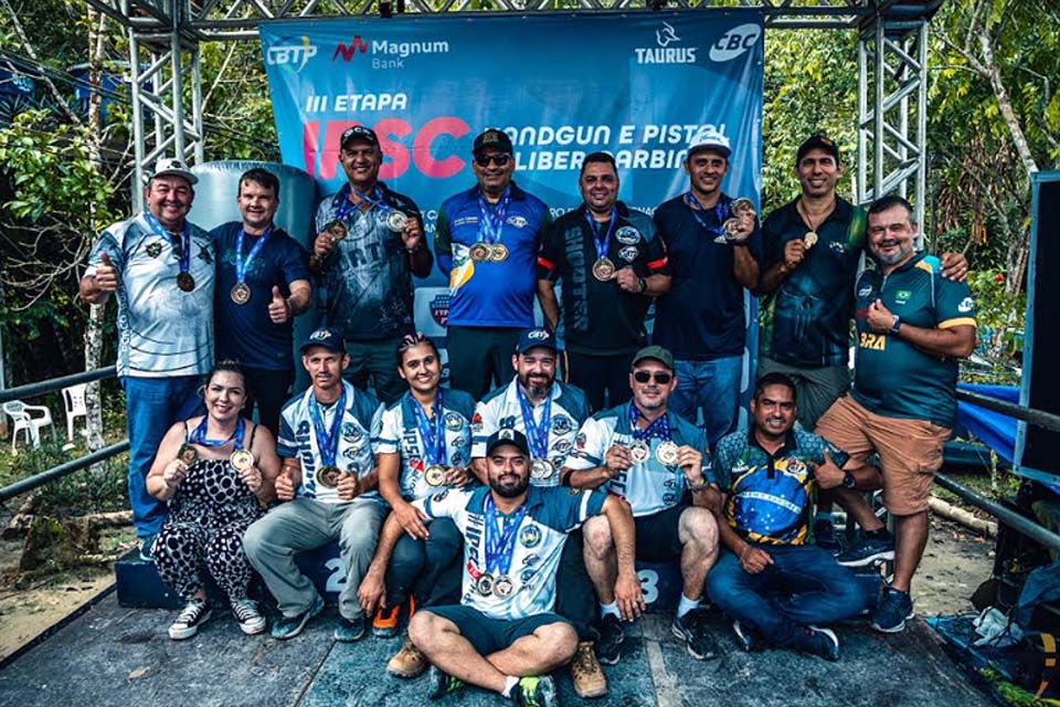 Atiradores de Ariquemes conquistam 15 medalhas em Campeonato Nacional de Tiro