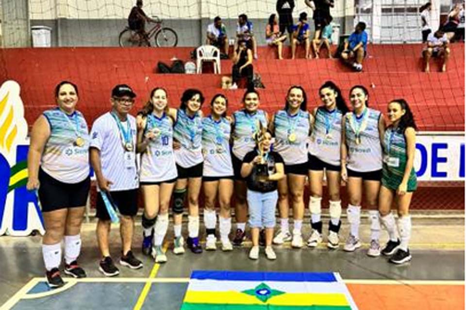 Vilhena é ouro no voleibol feminino dos Jogos Intermunicipais de Rondônia, em Cacoal