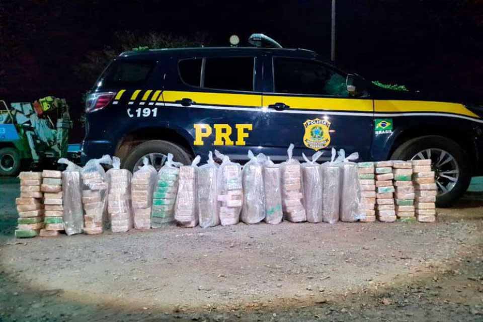 PRF apreende no Mato Grosso 200 quilos de cocaína que foram carregadas em Rolim de Moura