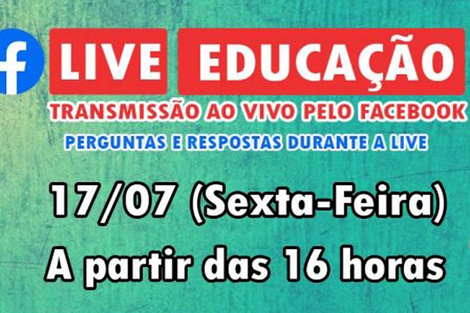 Educação é tema da próxima live do Sindsef nesta sexta-feira (17)