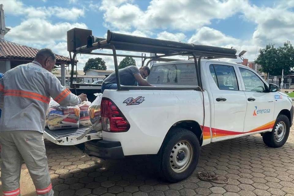 Energisa doa cestas básicas para famílias do bairro Nacional