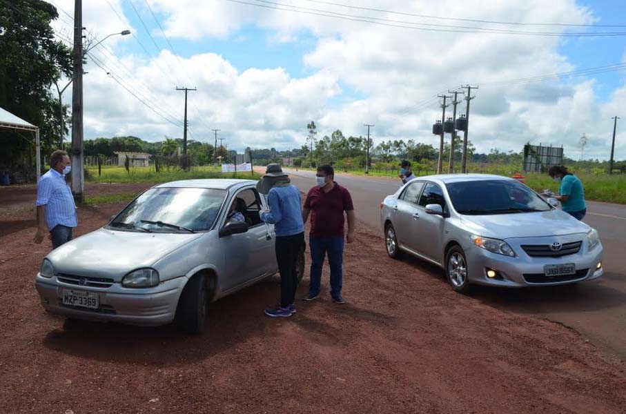 Prefeitura realiza barreira sanitária nas entradas da cidade em combate ao Coronavírus