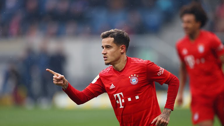 Vídeo - Philippe Coutinho marca 2 e Bayern goleia o Hoffenheim; 6x0