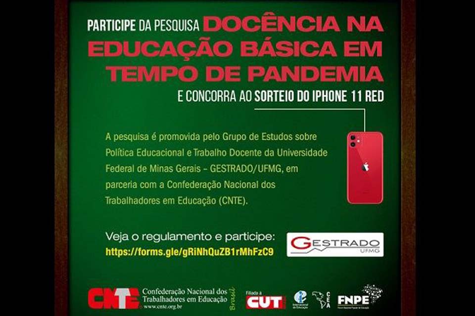 Sintero convoca os professores de Rondônia para que participem da pesquisa “Docência na Educação Básica em Tempo de Pandemia”