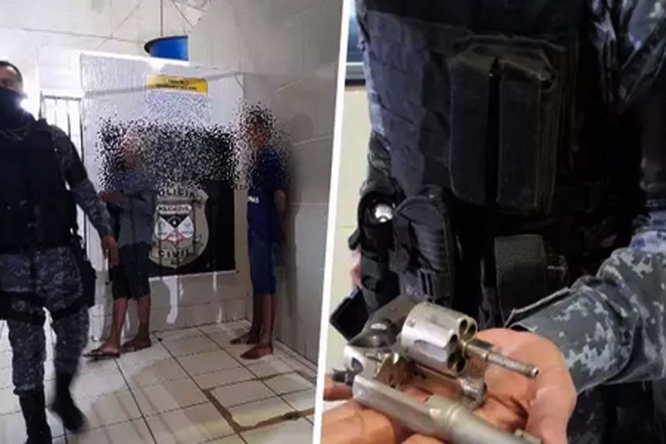 Adolescentes são apreendidos com arma durante roubo na zona leste