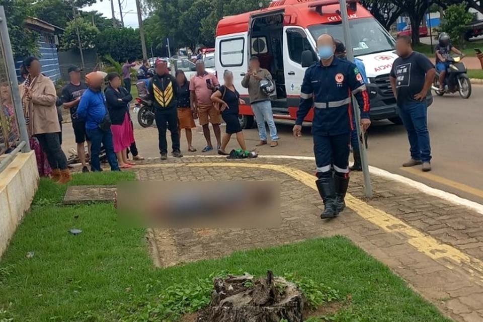 Motociclista morre ao colidir contra carro em Ariquemes